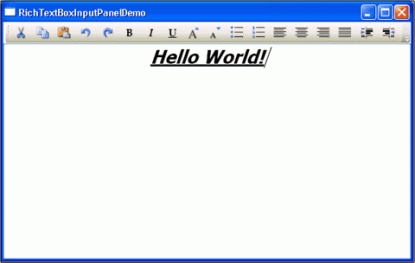 editing richtextbox with toobar