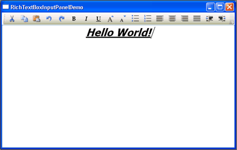 editing richtextbox with toobar